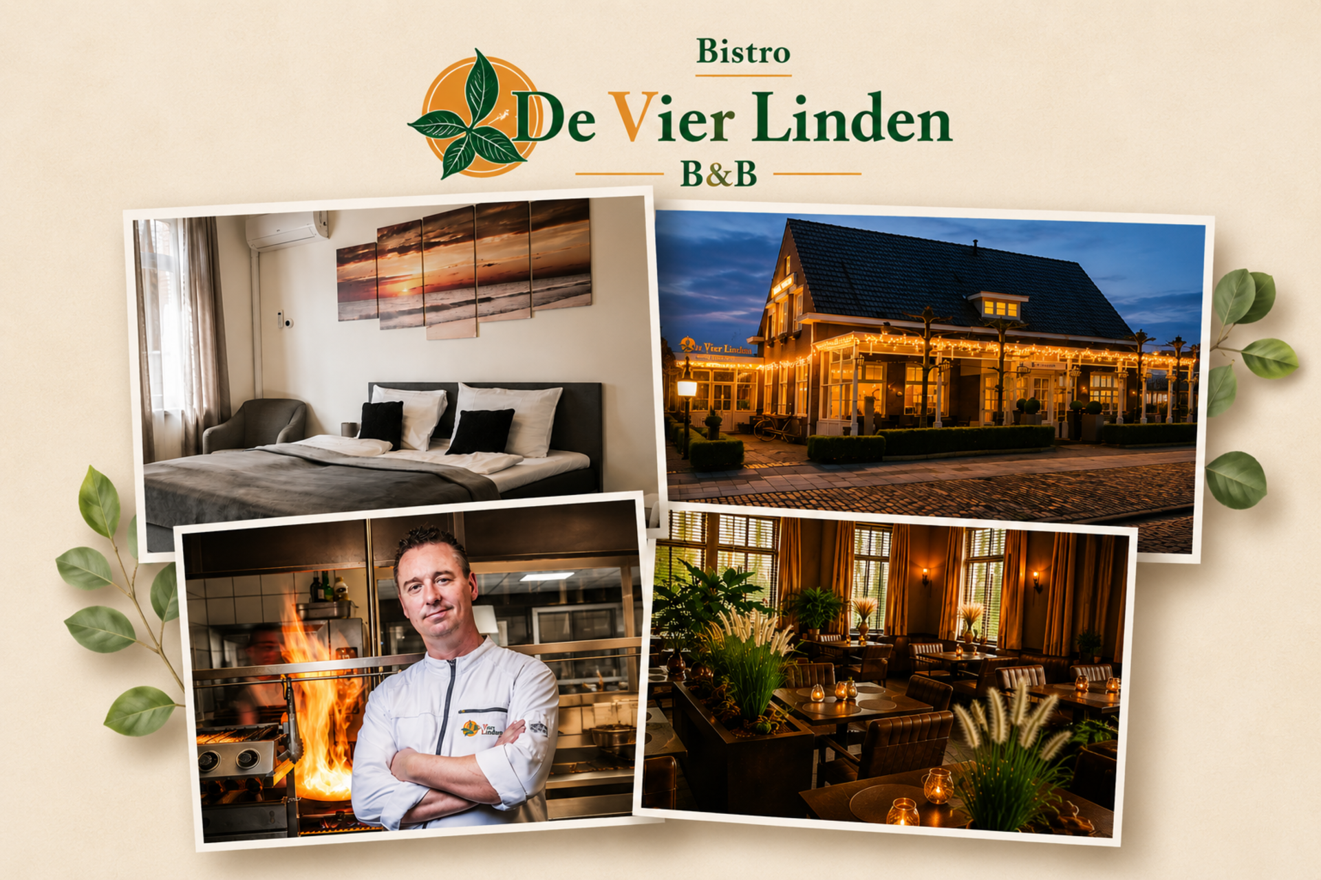Wij heten u graag welkom<br /> In onze B&B en Bistro